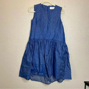 Co Denim Avec Francois Girbaud Shift Ruffle Trapeze Dress  XS-FINAL PRICE